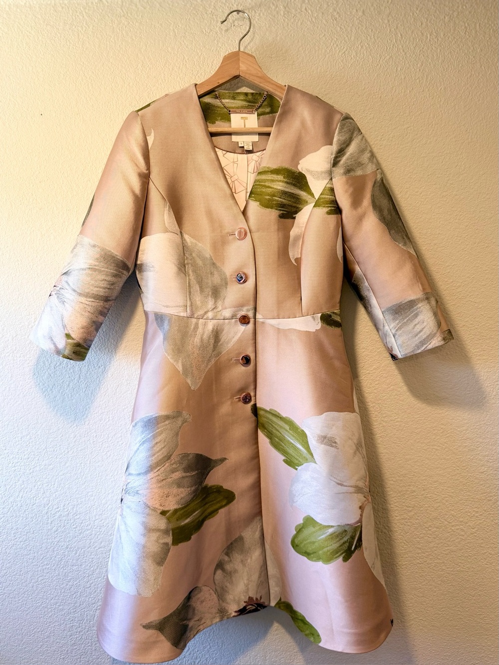 TED BAKER Ottie Chatsworth Bloom Dress Coat View 2